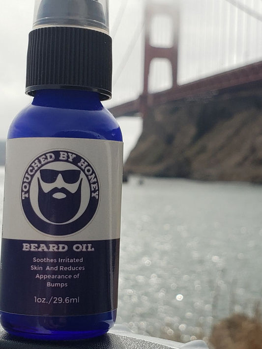 Beard oil used to treat itchy skin under the beard as well as deter shave bumps and  helps lighten skin
